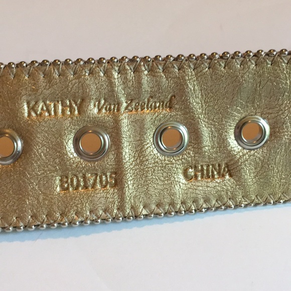 Kathy Van Zeeland Studded Belt- brown suede main image 5